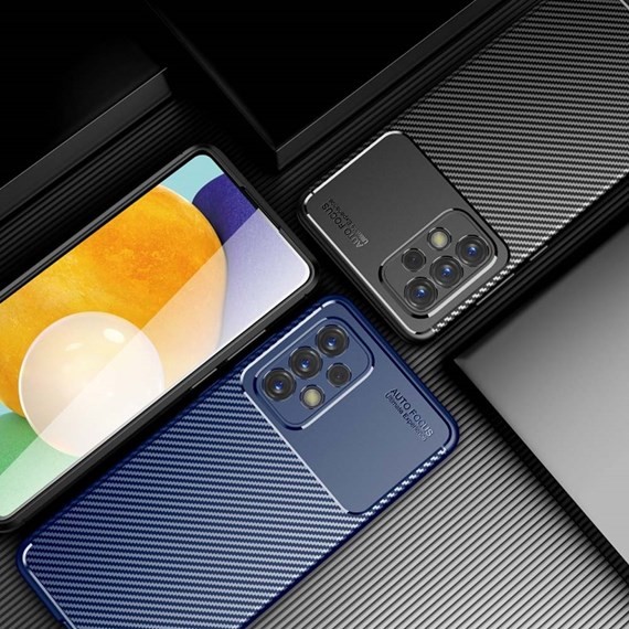 CaseUp Samsung Galaxy A33 5G Kılıf Fiber Design Lacivert 5