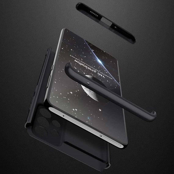 CaseUp Samsung Galaxy A23 Kılıf Triple Deluxe Shield Siyah 3