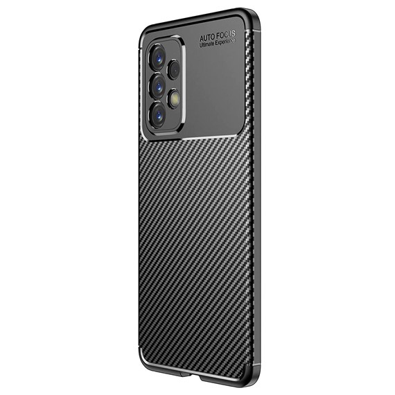 CaseUp Samsung Galaxy A33 5G Kılıf Fiber Design Siyah 2