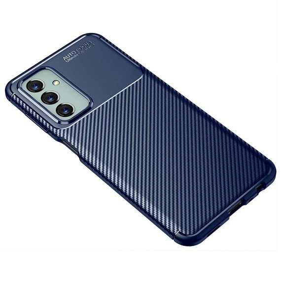 CaseUp Samsung Galaxy M13 Kılıf Fiber Design Siyah 3