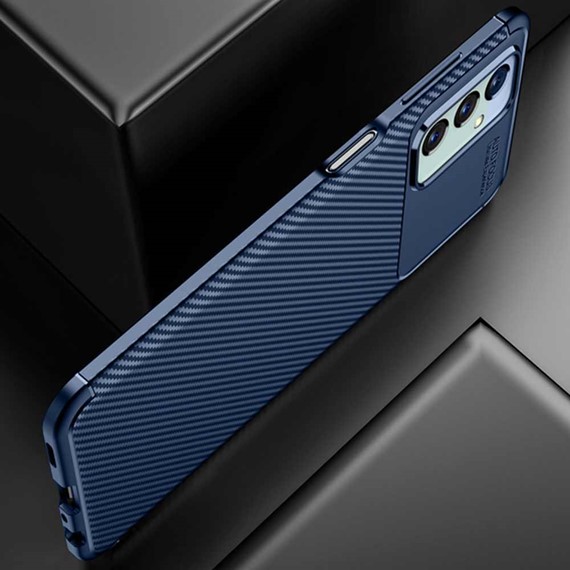 CaseUp Samsung Galaxy M23 Kılıf Fiber Design Lacivert 4