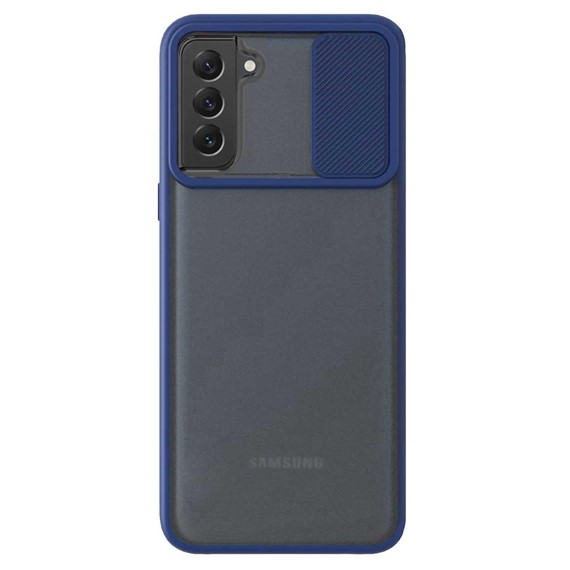 CaseUp Samsung Galaxy S22 Kılıf Camera Swipe Protection Lacivert 2