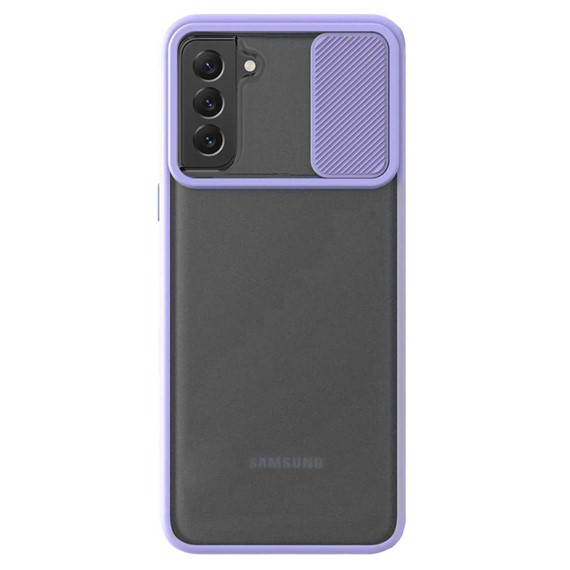 CaseUp Samsung Galaxy S22 Kılıf Camera Swipe Protection Lila 2