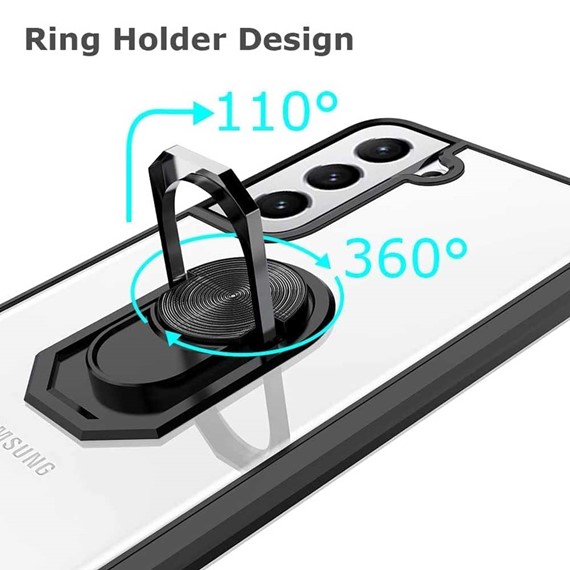 CaseUp Samsung Galaxy S22 Kılıf Ring Tough Holder Kırmızı 3