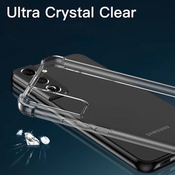 CaseUp Samsung Galaxy S22 Plus Kılıf Titan Crystal Şeffaf 5