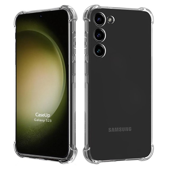 CaseUp Samsung Galaxy S23 Plus Kılıf Titan Crystal Şeffaf 1