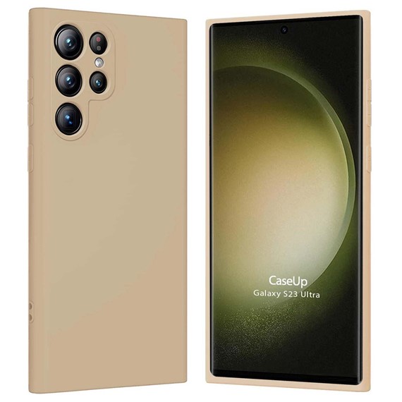 CaseUp Samsung Galaxy S23 Ultra Kılıf Matte Surface Gold 1