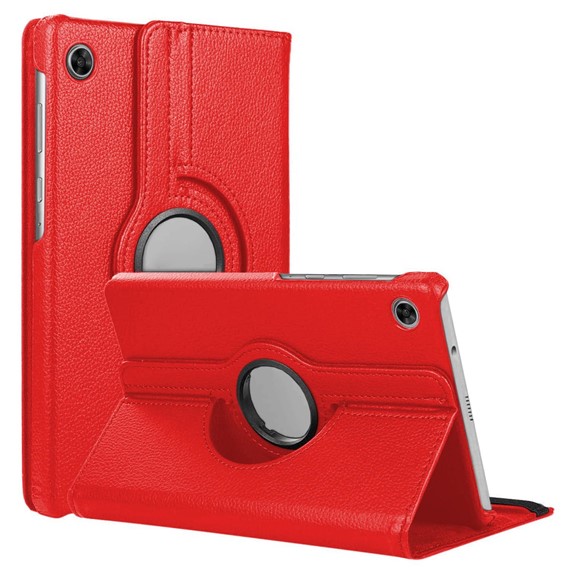 CaseUp Samsung Galaxy Tab A9 Plus Kılıf 360 Rotating Stand Kırmızı 1