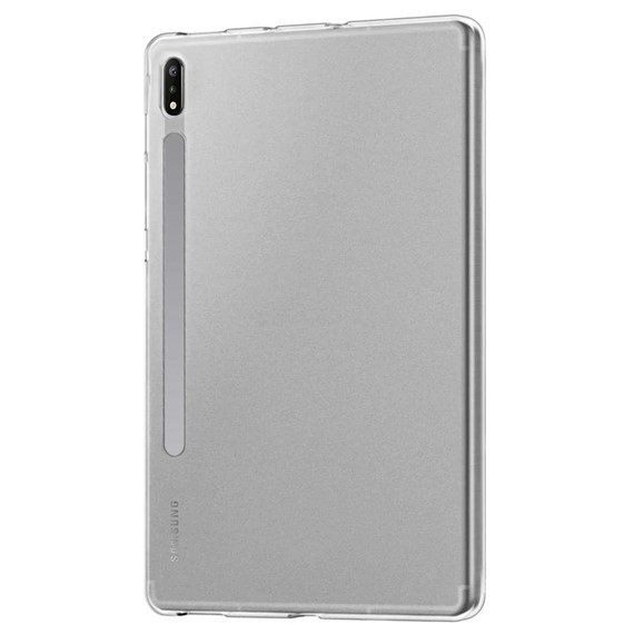 CaseUp Samsung Galaxy Tab S8 Plus X800 Kılıf İnce Şeffaf Silikon Beyaz 2