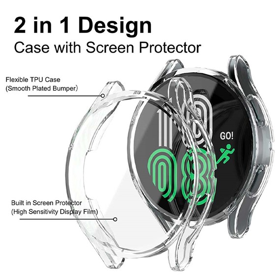 CaseUp Samsung Galaxy Watch 4 40mm Kılıf Protective Silicone Şeffaf 4
