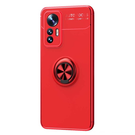 CaseUp Xiaomi Mi 12T Kılıf Finger Ring Holder Kırmızı 2