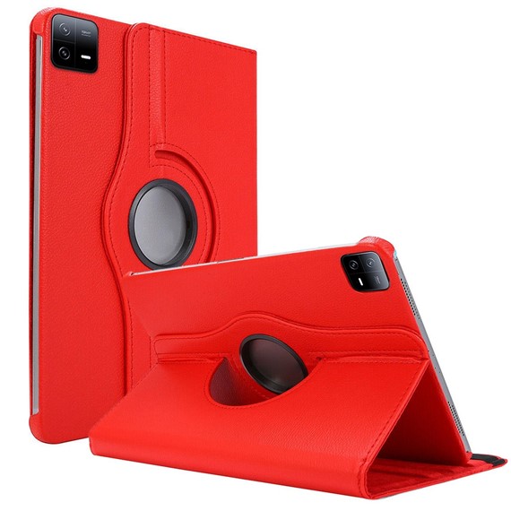 CaseUp Xiaomi Pad 6 Kılıf 360 Rotating Stand Kırmızı 1