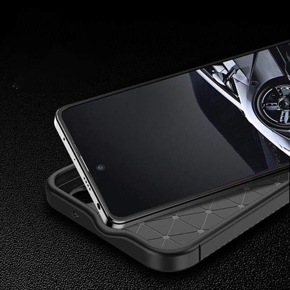 CaseUp Xiaomi Poco X5 5G Kılıf Fiber Design Siyah 3