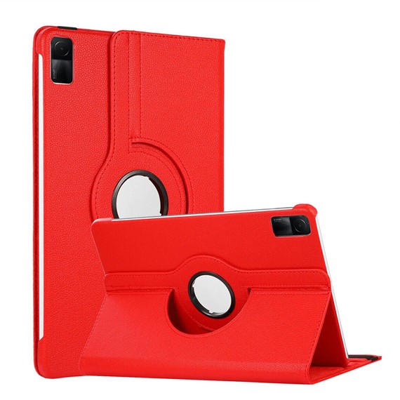 CaseUp Xiaomi Redmi Pad SE Kılıf 360 Rotating Stand Kırmızı 1