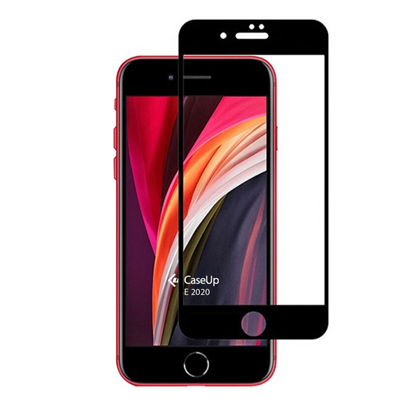 Apple iPhone SE 2020 CaseUp Tam Kapatan Ekran Koruyucu Siyah 1