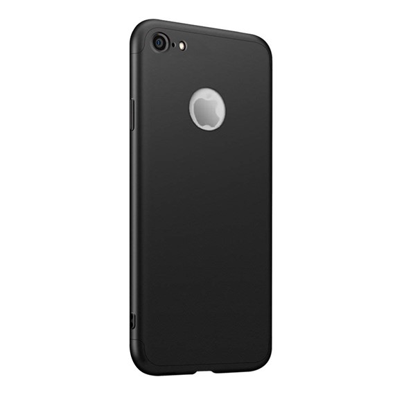 Apple iPhone 7 Kılıf CaseUp Triple Deluxe Shield Siyah 1