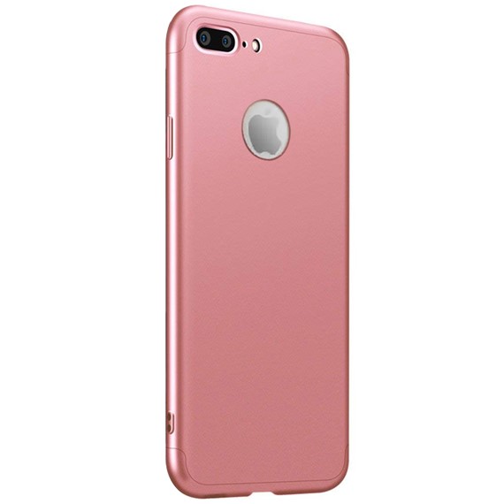 Apple iPhone 7 Plus Kılıf CaseUp Triple Deluxe Shield Rose Gold 1