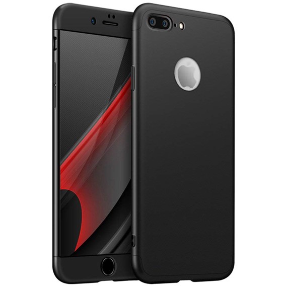 Apple iPhone 7 Plus Kılıf CaseUp Triple Deluxe Shield Siyah 5