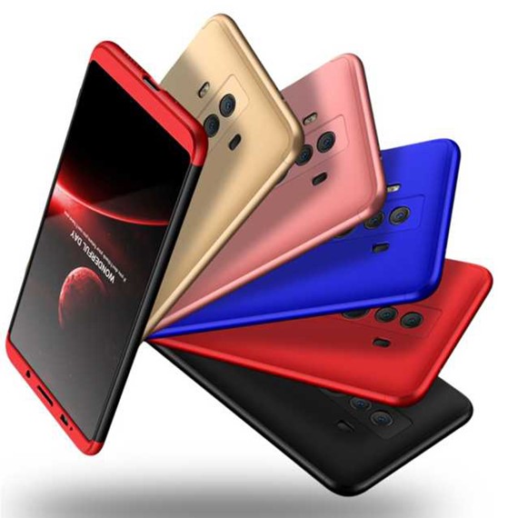 Huawei Mate 10 Pro Kılıf CaseUp Triple Deluxe Shield Kırmızı 4