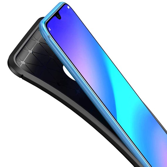 Huawei P Smart 2019 Kılıf CaseUp Fiber Design Kahverengi 4