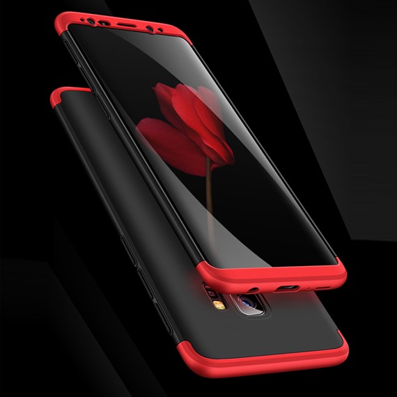 Samsung Galaxy S9 Kılıf CaseUp Triple Deluxe Shield Kırmızı 3