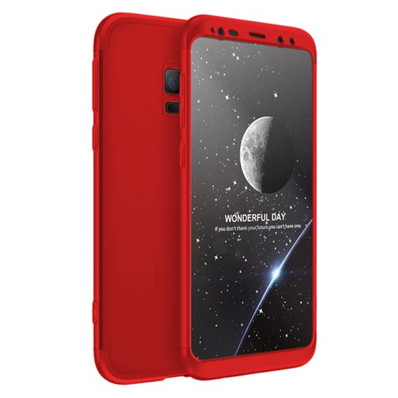 Samsung Galaxy S9 Kılıf CaseUp Triple Deluxe Shield Kırmızı 5