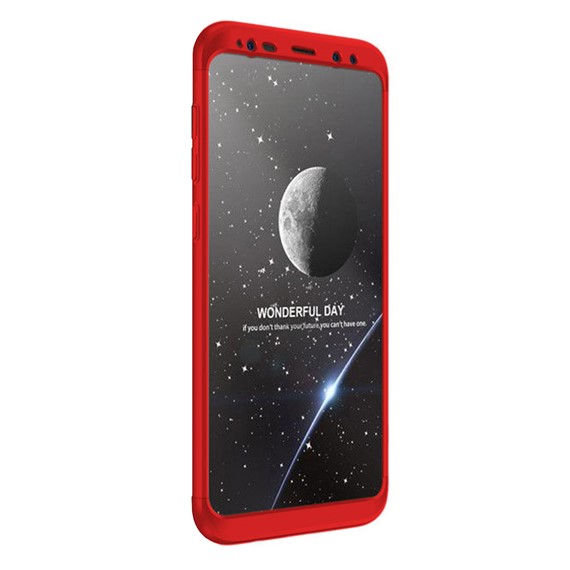 Samsung Galaxy S9 Kılıf CaseUp Triple Deluxe Shield Kırmızı 1