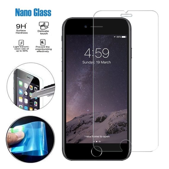 Apple iPhone 8 CaseUp Ultra İnce Nano Kırılmaz Cam 1