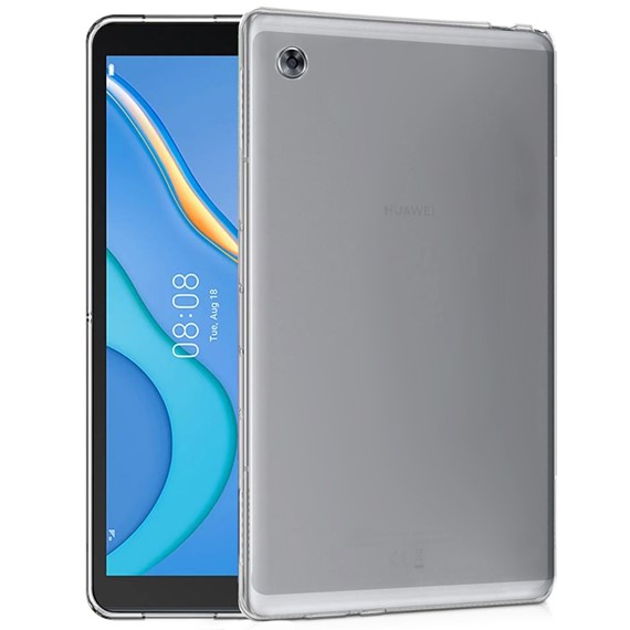 Huawei MatePad T10 CaseUp İnce Şeffaf Silikon Kılıf Beyaz 1