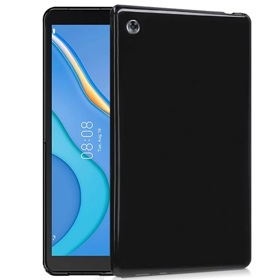 Huawei MatePad T10s CaseUp İnce Şeffaf Silikon Kılıf Siyah 1