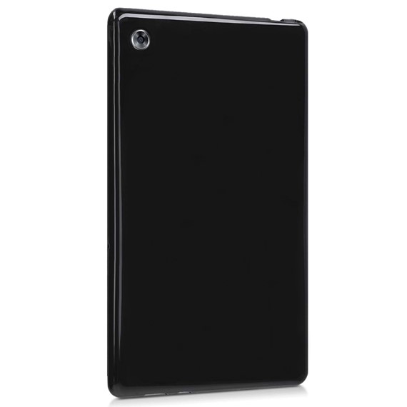 Huawei MatePad T10s CaseUp İnce Şeffaf Silikon Kılıf Siyah 2