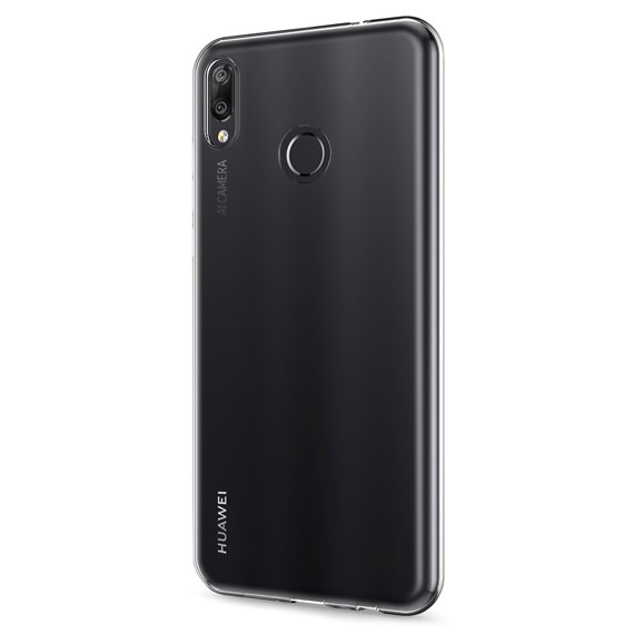 Huawei Y7 2019 CaseUp İnce Şeffaf Silikon Kılıf Beyaz 2