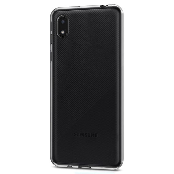 Samsung Galaxy A01 Core CaseUp İnce Şeffaf Silikon Kılıf Beyaz 2