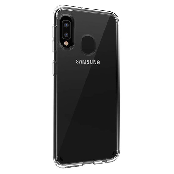 Samsung Galaxy A20 CaseUp İnce Şeffaf Silikon Kılıf Beyaz 2