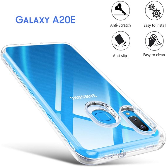 Samsung Galaxy A20e CaseUp İnce Şeffaf Silikon Kılıf Beyaz 4