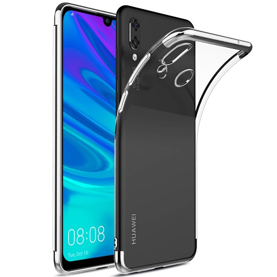 Huawei P Smart 2019 Kılıf CaseUp Laser Glow Gümüş 5