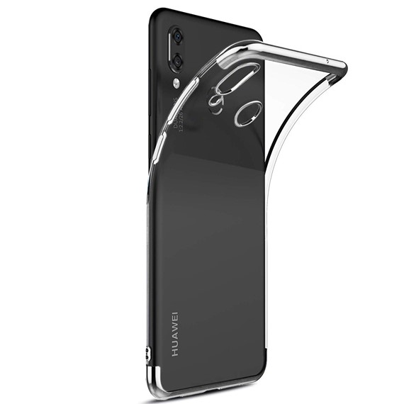 Huawei P Smart 2019 Kılıf CaseUp Laser Glow Gümüş 1