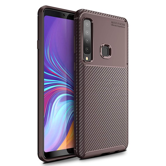 Samsung Galaxy A9 2018 Kılıf CaseUp Fiber Design Kahverengi 5