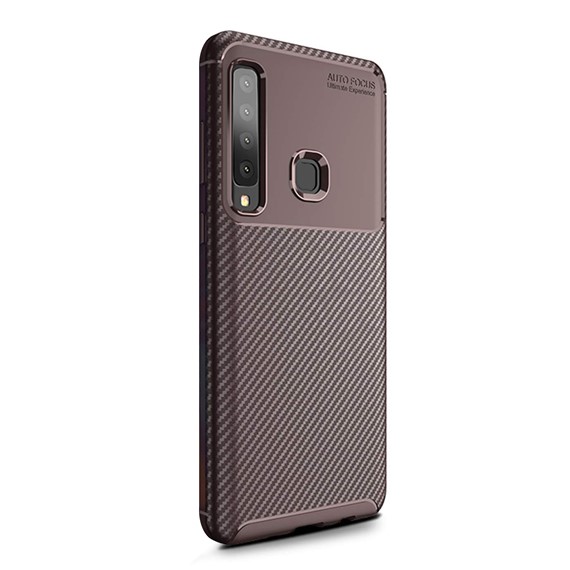 Samsung Galaxy A9 2018 Kılıf CaseUp Fiber Design Kahverengi 1