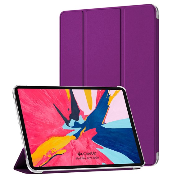 Apple iPad Pro 12 9 2020 4 Nesil Kılıf CaseUp Smart Protection Mor 1