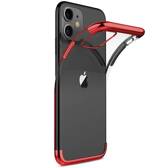 Apple iPhone 11 Kılıf CaseUp Laser Glow Kırmızı 1