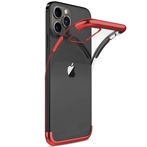 Apple iPhone 12 Pro Max Kılıf CaseUp Laser Glow Kırmızı 1