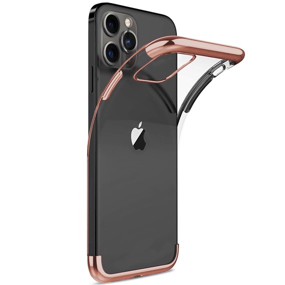 Apple iPhone 12 Pro Max Kılıf CaseUp Laser Glow Rose Gold 1