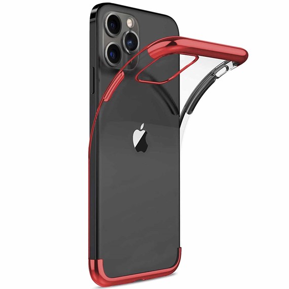 CaseUp Apple iPhone 13 Pro Max Kılıf Laser Glow Kırmızı 1