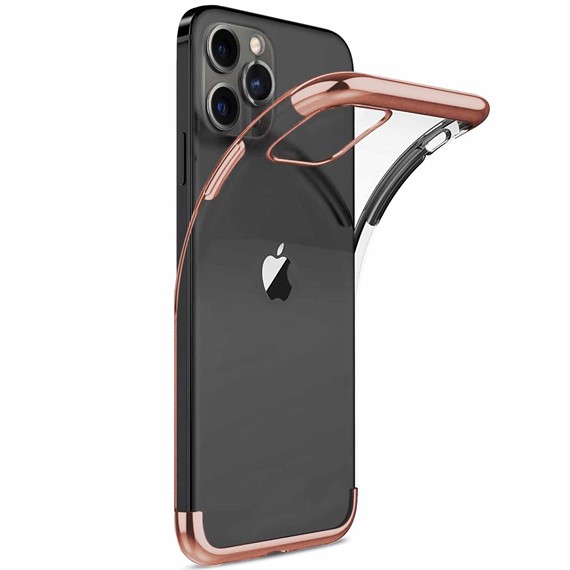 CaseUp Apple iPhone 13 Pro Max Kılıf Laser Glow Rose Gold 1