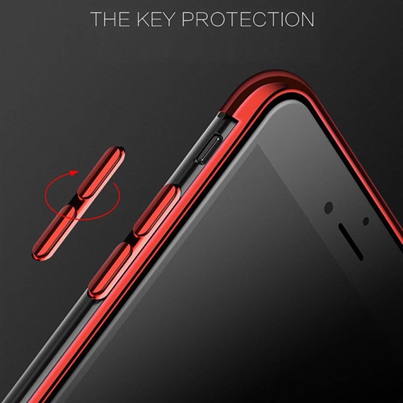 Apple iPhone 7 Kılıf CaseUp Laser Glow Kırmızı 3