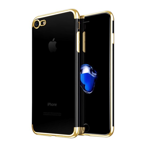 Apple iPhone 7 Kılıf CaseUp Laser Glow Gold 5