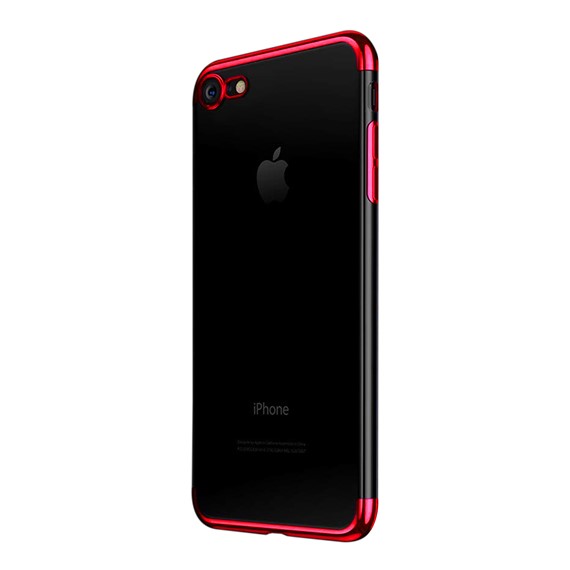 Apple iPhone 7 Kılıf CaseUp Laser Glow Kırmızı 1