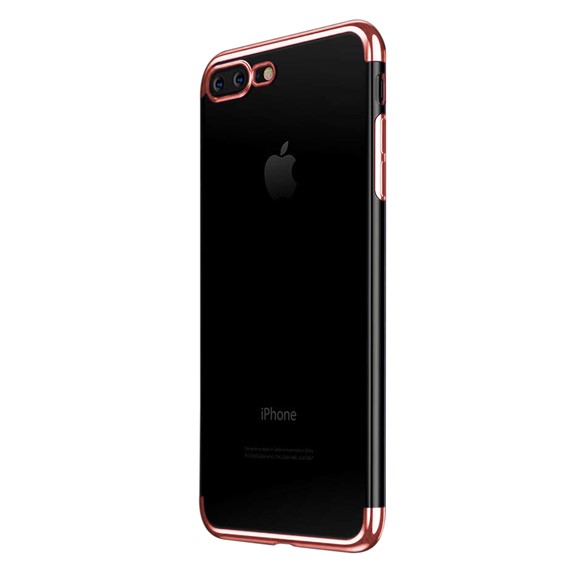 Apple iPhone 8 Plus Kılıf CaseUp Laser Glow Rose Gold 1