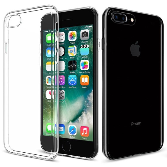 Apple iPhone 8 Plus Kılıf CaseUp Kristal Şeffaf 1